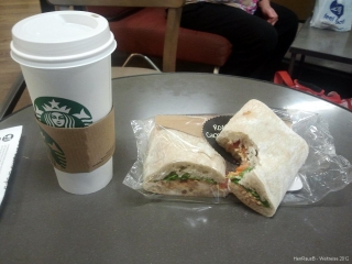 Kaffee und Sandwich