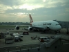 A380 nach der Ankunft in Singapur